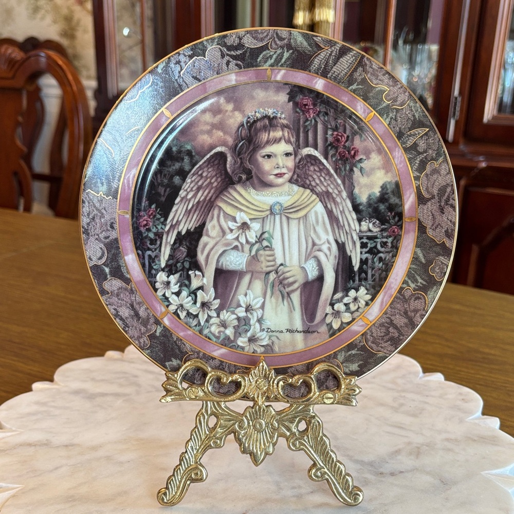 The Bradford Exchange Angelic Plate with Gold Accents💝Faith‎